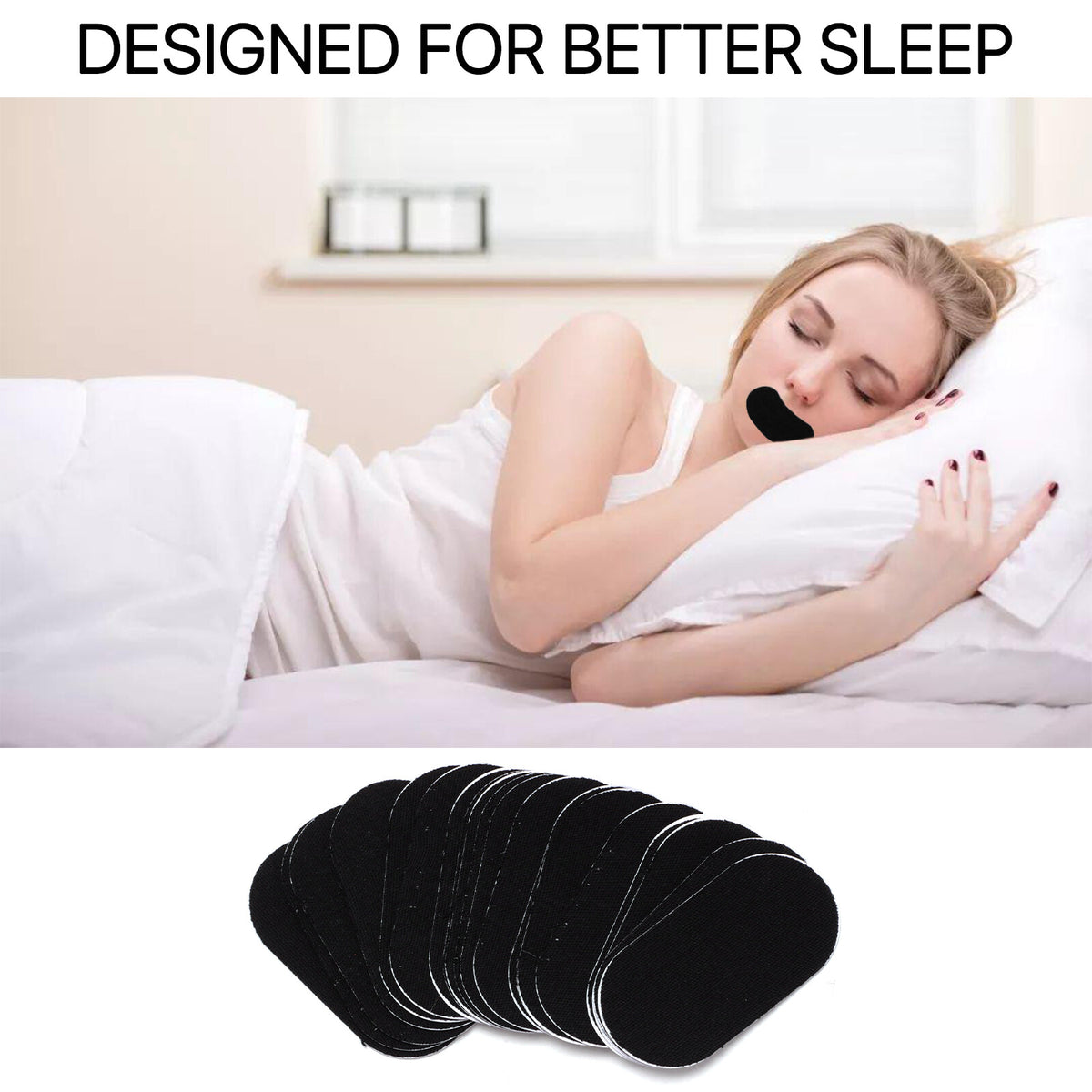 60pcs Nasal Strips Black - Comfort & Relief for Breathing