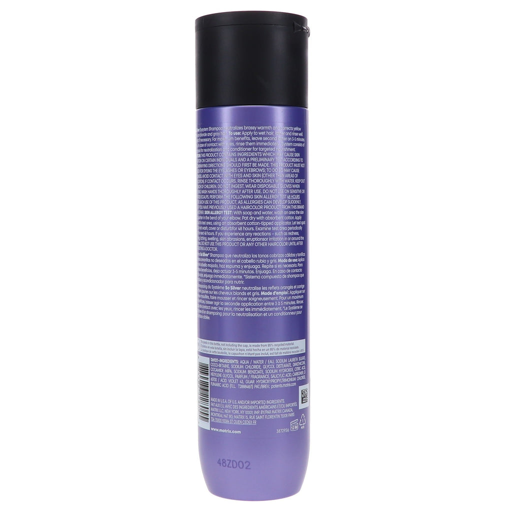 Silver Hair Shampoo for Blonde & Gray Tones - 10.1 oz Salon Quality