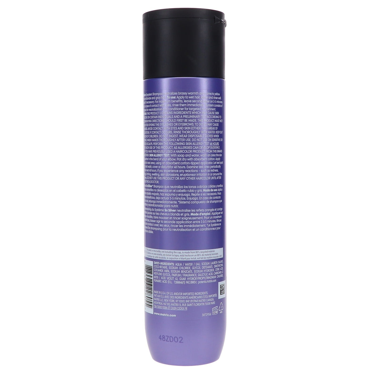 Silver Hair Shampoo for Blonde & Gray Tones - 10.1 oz Salon Quality