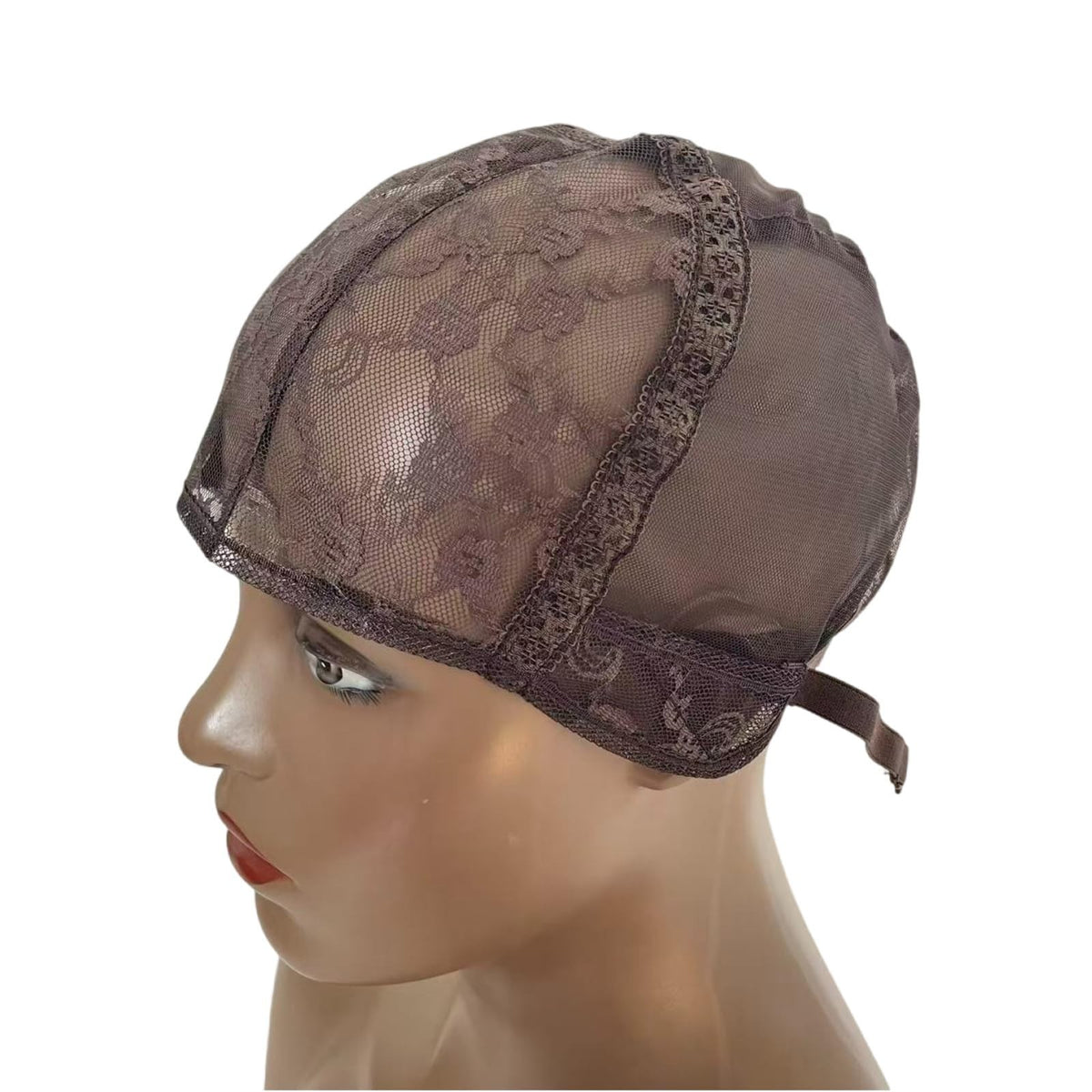 Breathable Adjustable Wig Cap for Hair Weaving & Making - Grey