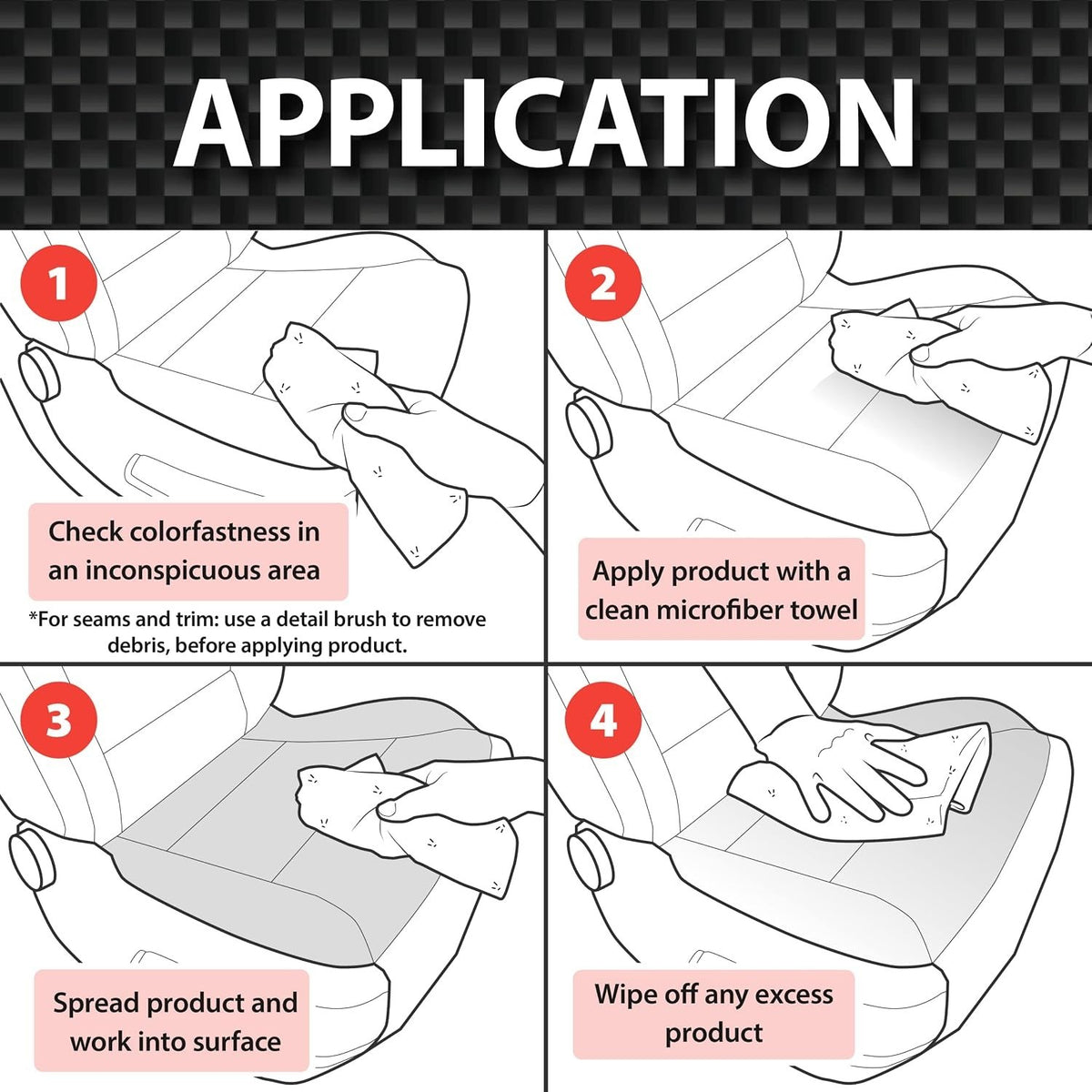 Leather Conditioner for Automotive Interiors 32 Oz UV Protection - Restores & Protects