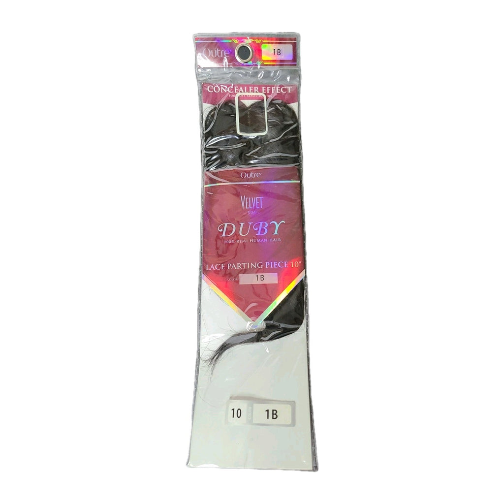 10-Inch Velvet Remi Yaki Human Hair Extensions - Natural Black 1B