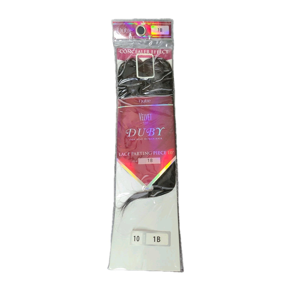 10-Inch Velvet Remi Yaki Human Hair Extensions - Natural Black 1B