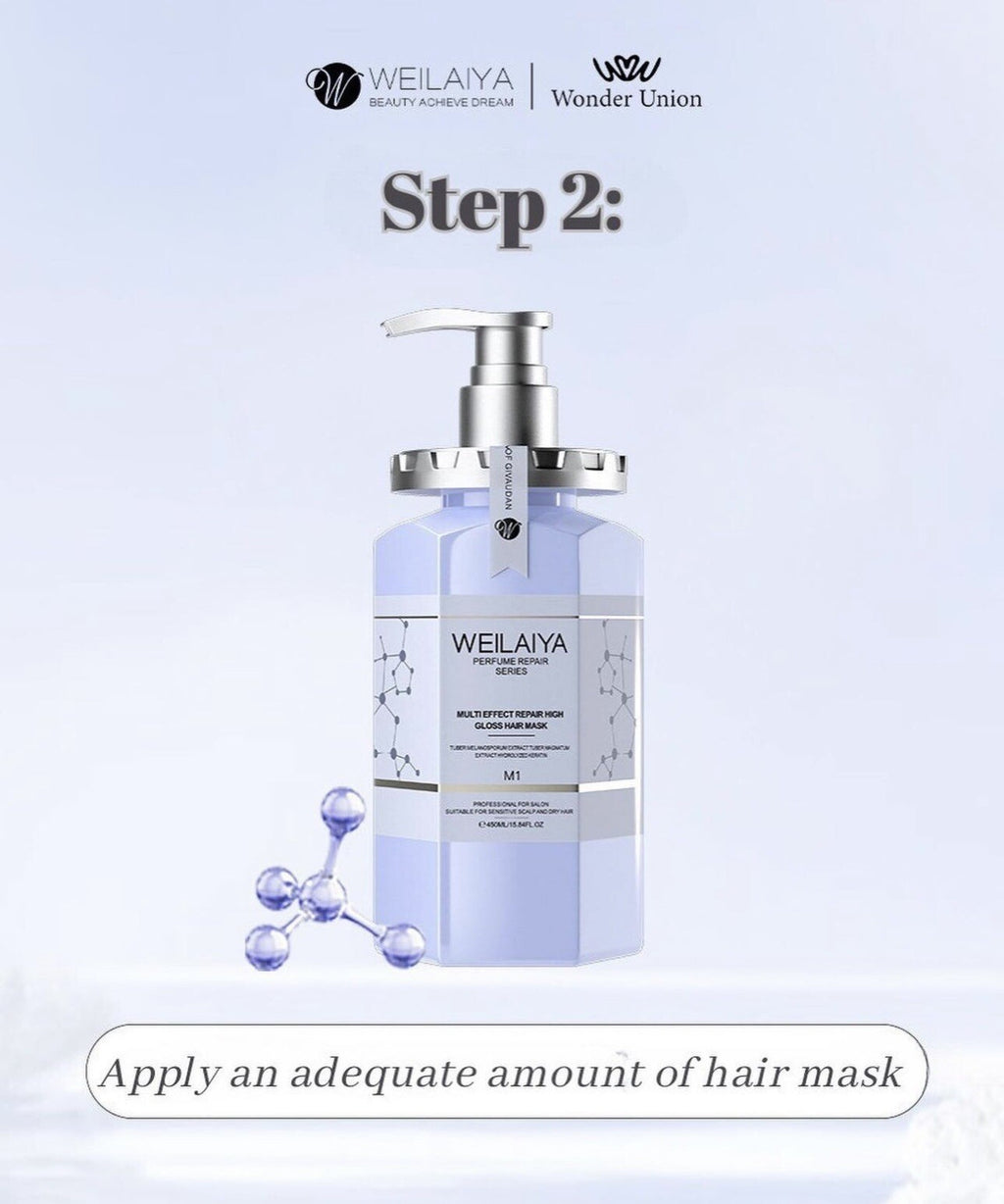 High Gloss Hair Mask with Free Hair Care Oil - Repair & Shine, 450mL