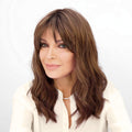 Jaclyn Smith Coastline Synthetic Wig with Auburn Sugar Highlights - Beachy Waves