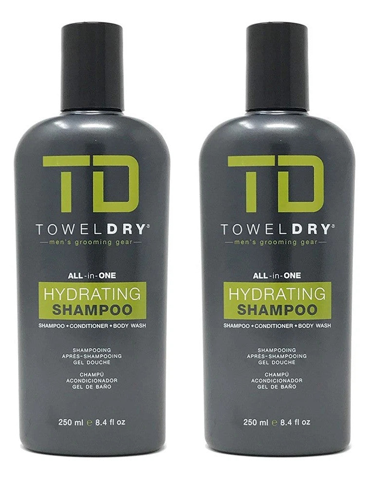 Men's Hydrating Shampoo 2-Pack - All-In-One Grooming Set, 8.4oz