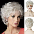 Platinum Blonde Curly Wig for Costume, Party & 100th Day of School Celebrations