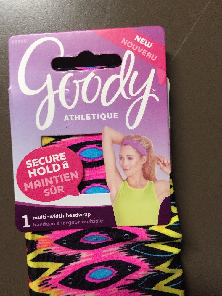 Multi-Width Athletic Head Wraps Lot of 5 Bright Color Sports Hair Accessories