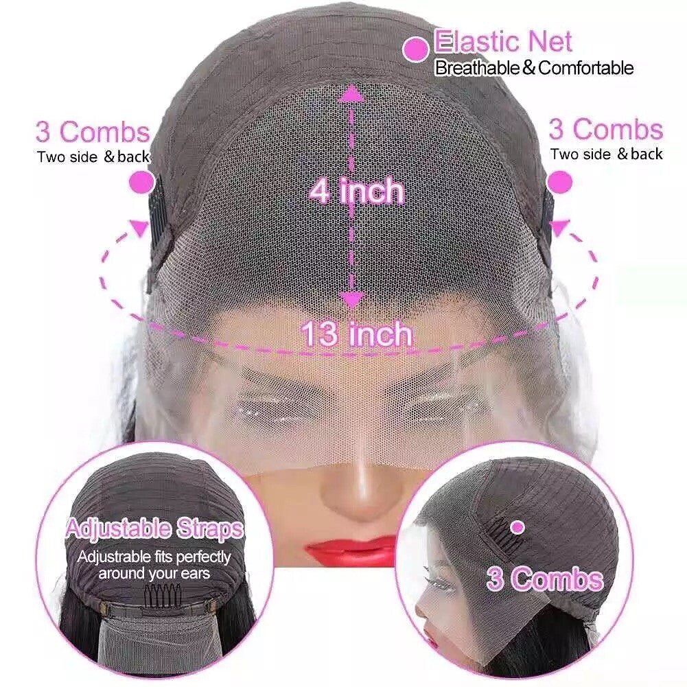 Curly Human Hair Wig Brazilian Remy Pre-Plucked Lace Front & Full Lace Styles