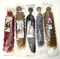 Multicolor Curly and Straight Synthetic Hair Bundles - 5 Pack