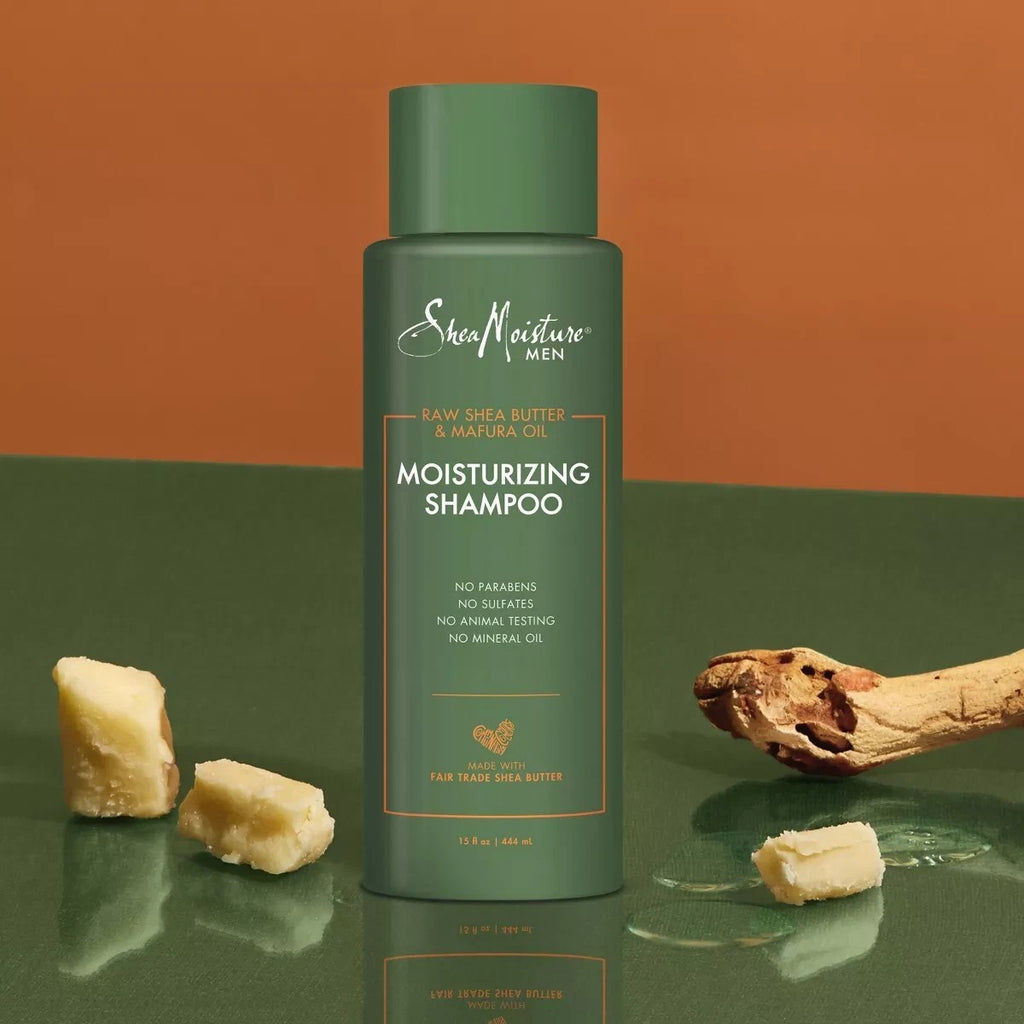 Moisturizing Shampoo for Dry Hair 13oz - 2 Pack SheaMoisture Men Shea Butter & Mafura Oil