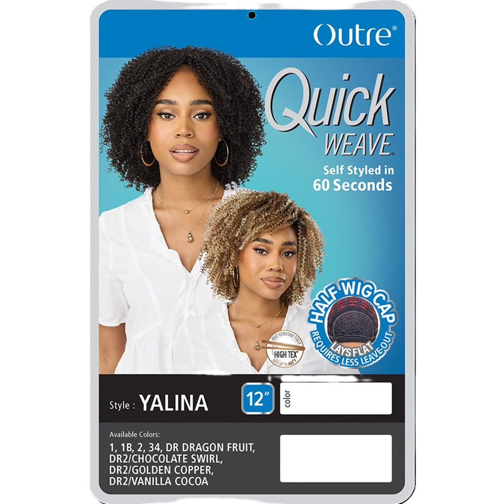 Synthetic Half Wig Quick Weave Yalina for Natural Hairstyles