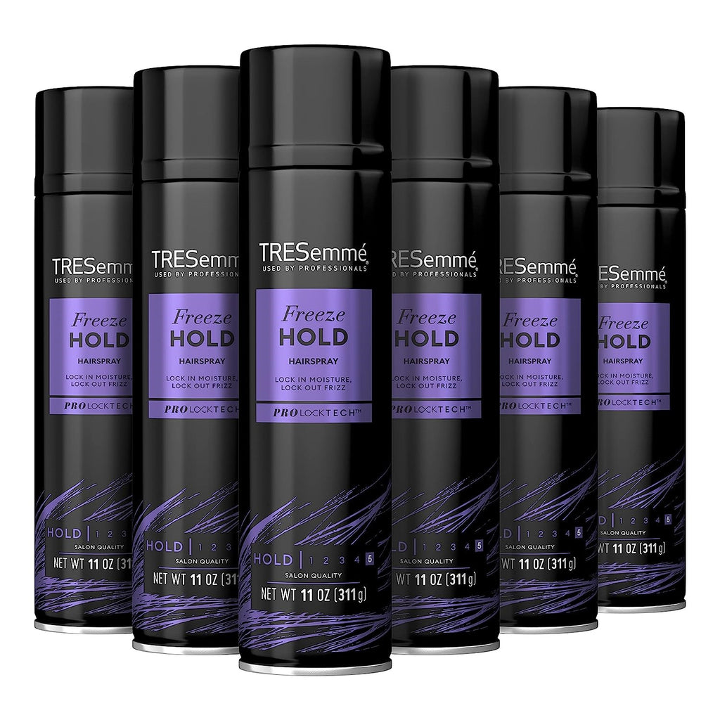 TRESemmé Freeze Hold Hairspray Pack of 6 - 24-Hour Frizz Control & All-Day Style