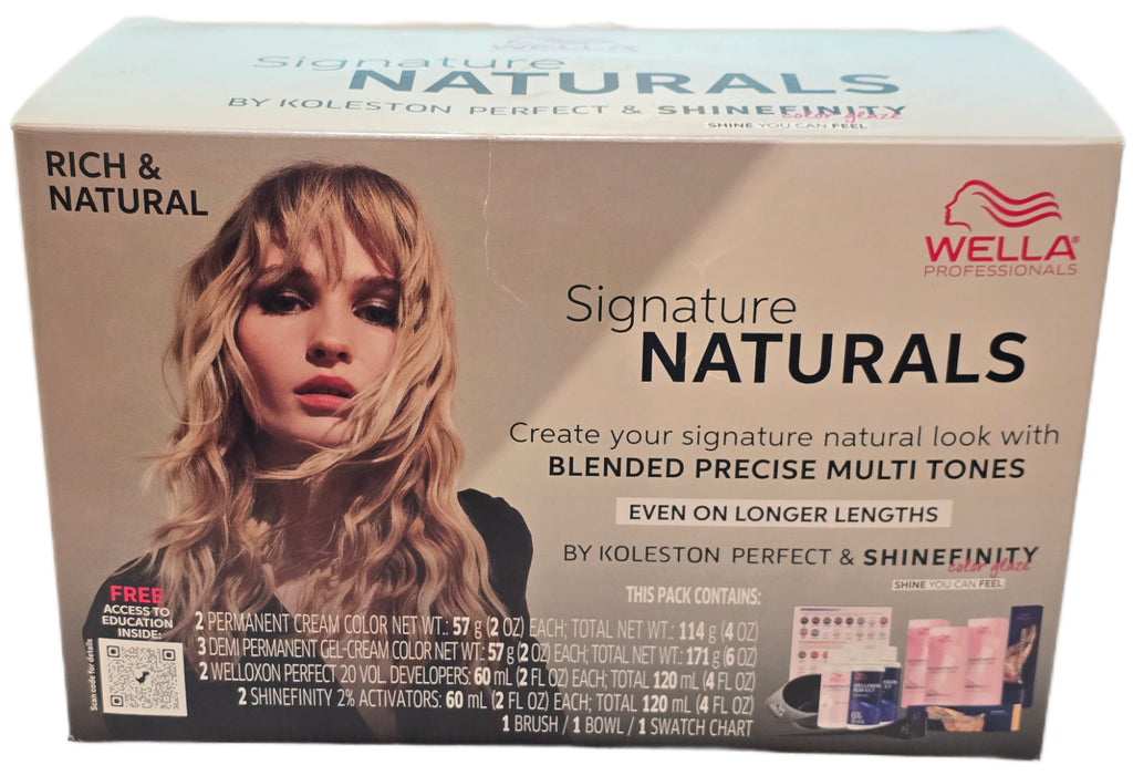 Wella Hair Color Glaze Kit - Signature Naturals & Shinefinity