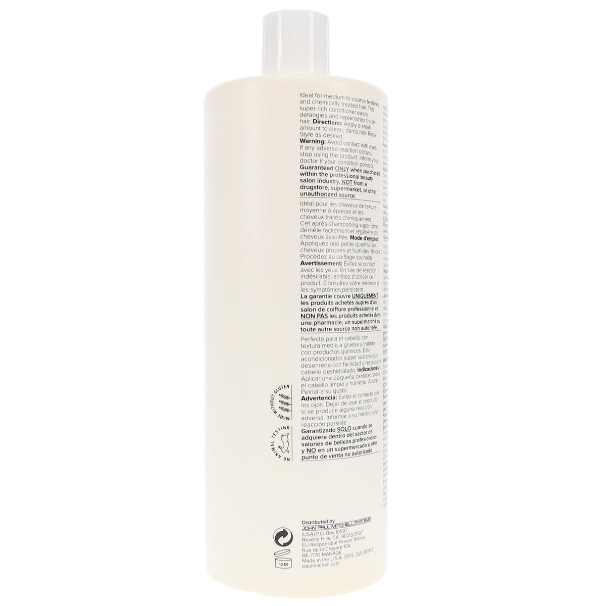 Paul Mitchell The Detangler Conditioner 33.8 oz for Curly & Frizzy Hair