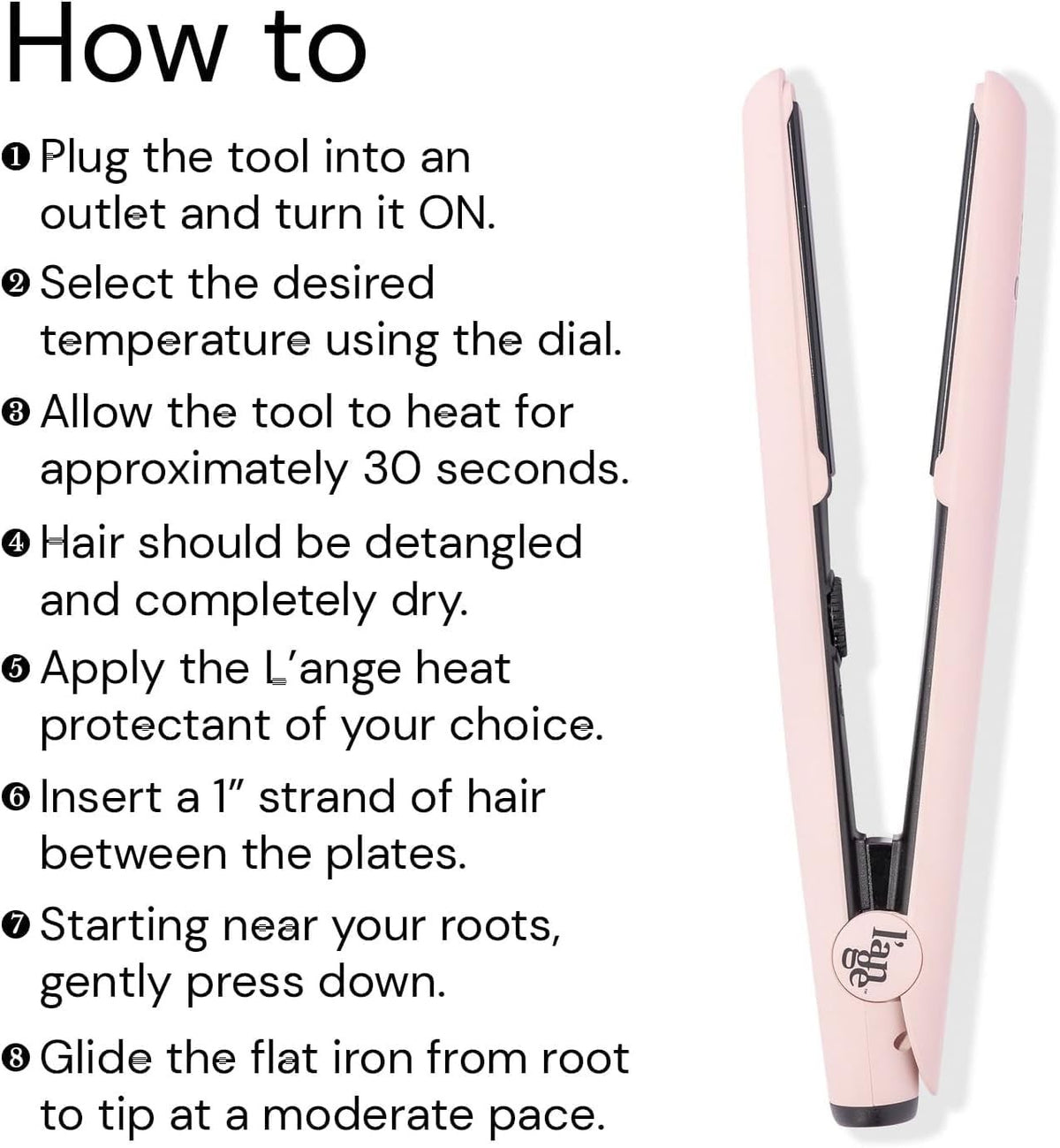 Ceramic Flat Iron for Hair - 1-Pass Frizz-Reducing Hair Straightener