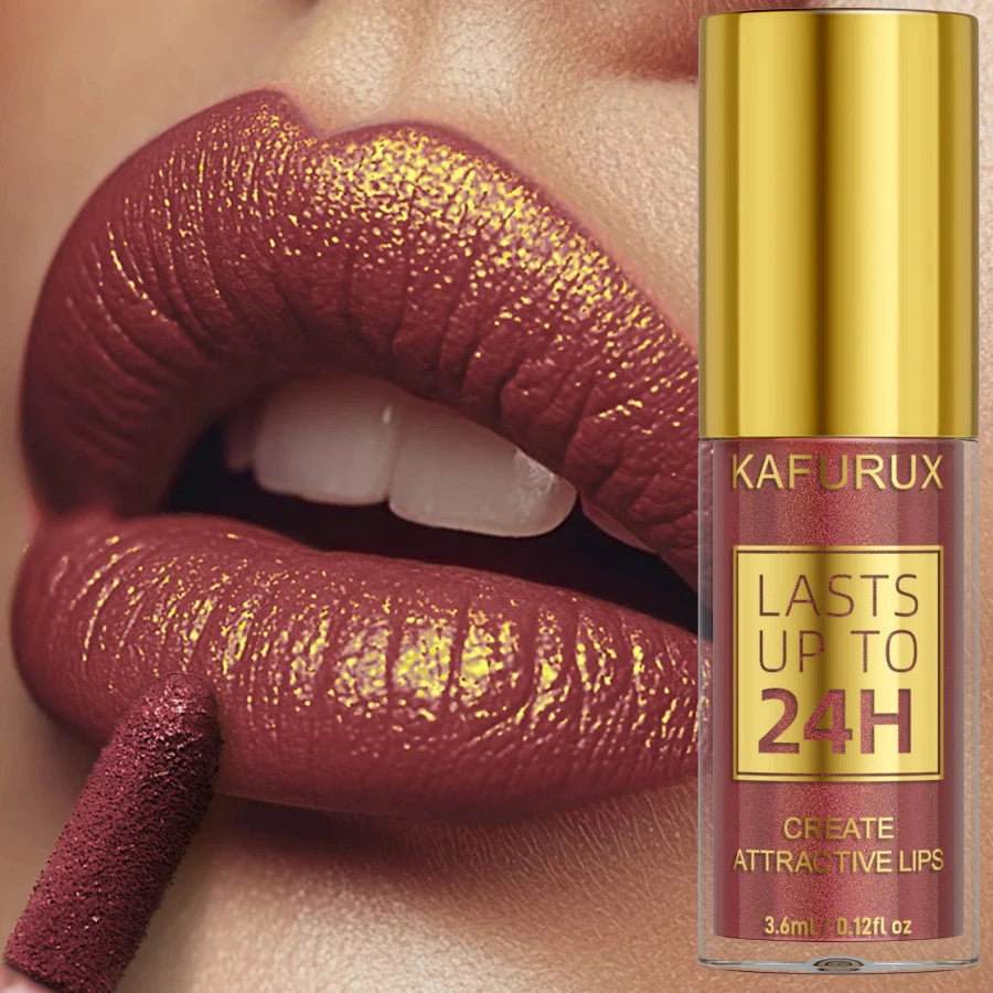 14-Color Glitter Lip Gloss Set Long Lasting Waterproof Lipstick