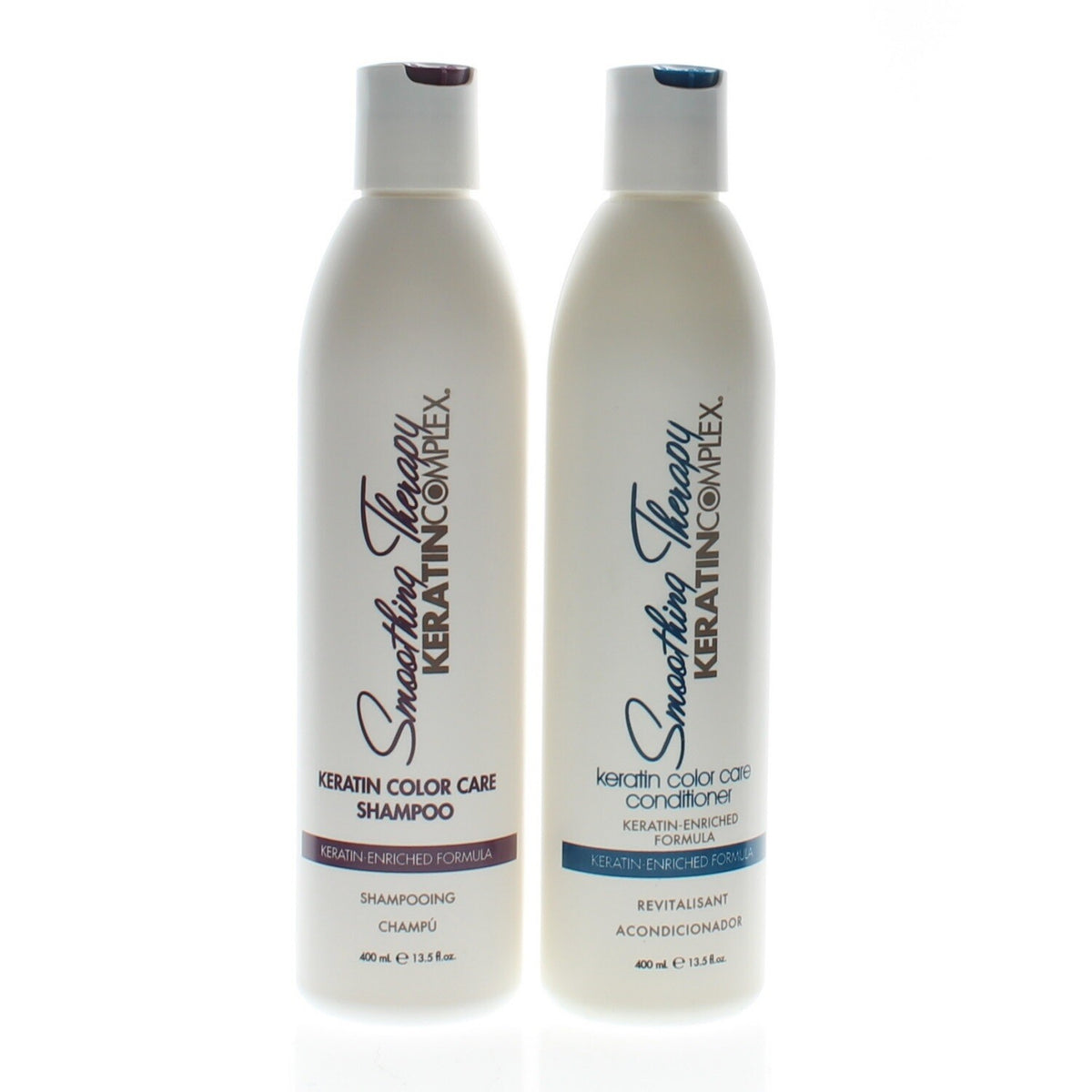 Keratin Color Care Shampoo & Conditioner Set - Sulfate-Free, Hydrating, 13.5oz