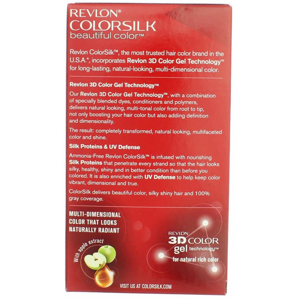 Revlon ColorSilk Hair Color 70 Medium Ash Blonde Pack of 11 - Permanent Gel