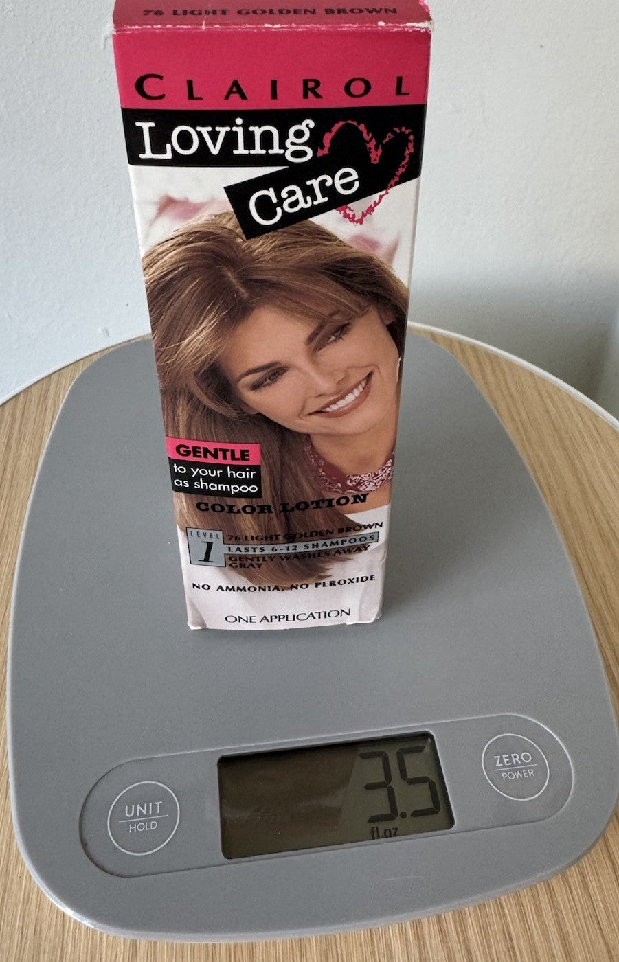 Hair Color Lotion Light Golden Brown 76 - Clairol Loving Care