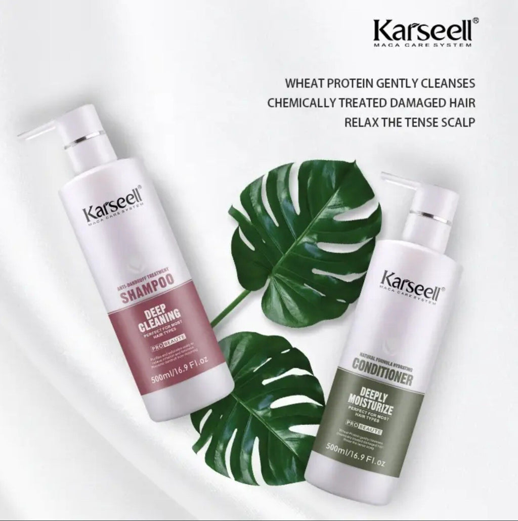 Dandruff Relief Shampoo & Conditioner Set for Dry Scalp with Hair Mask - Karseell