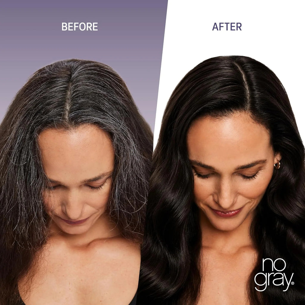 Dark Brown Permanent Hair Color Shampoo - Gray Coverage, 8.45 oz