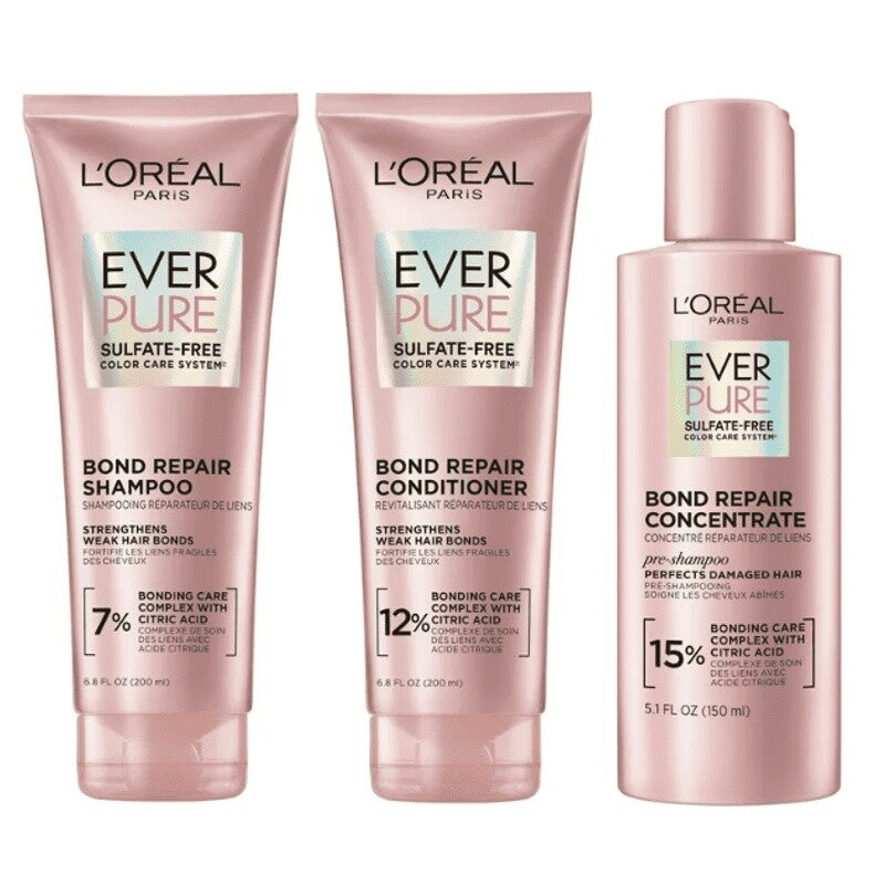 Sulfate-Free Bond Repair Shampoo and Conditioner Set for Damaged Hair