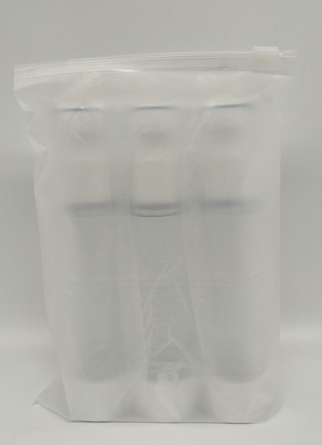 3-Pack Reusable Airless Pump Bottles 50ml Travel-Size for Liquids & Creams