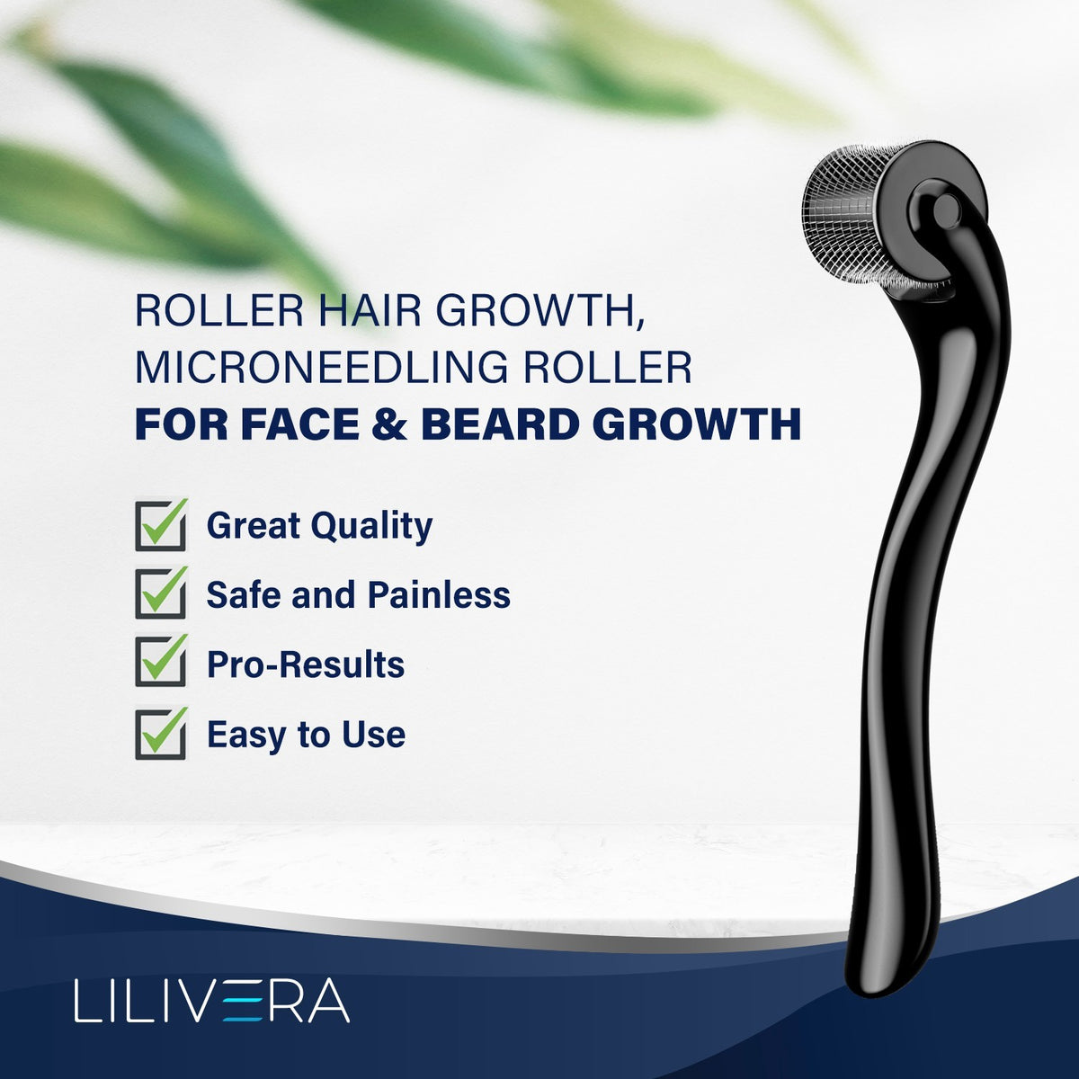Minoxidil Hair Growth Kit with Derma Roller & Biotin for Men & Women