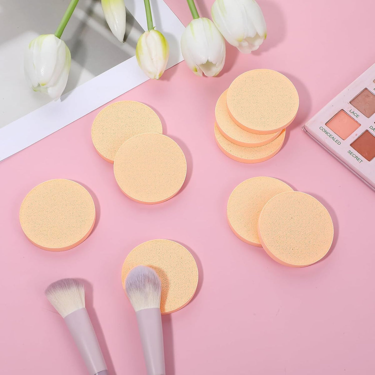 10 Pack Makeup Sponges for Foundation Concealer & Powder - Reusable & Soft