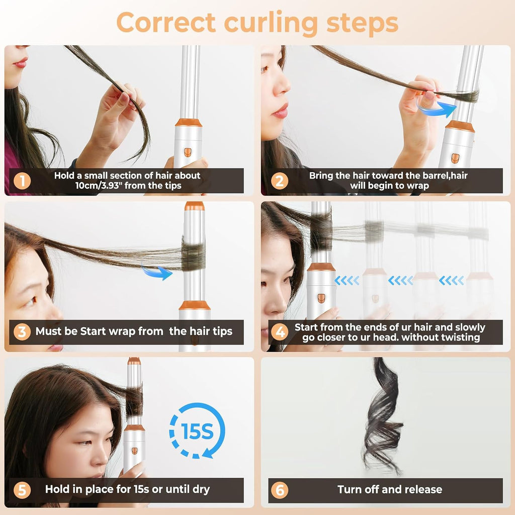 6-in-1 Hair Dryer Brush Styler - Curl, Straighten & Volumize