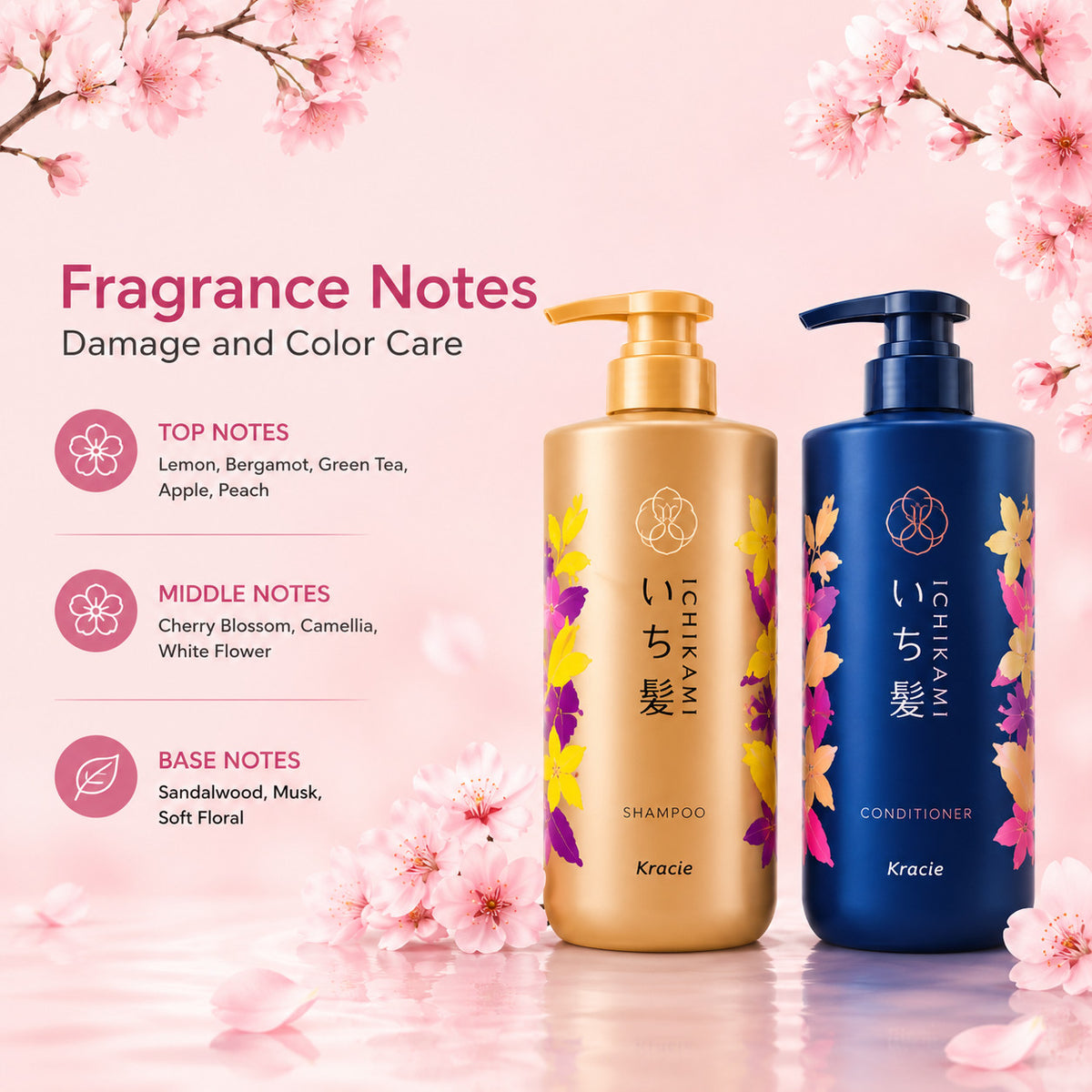 Japanese Damage Repair & Color Care Shampoo Conditioner Set 480ml