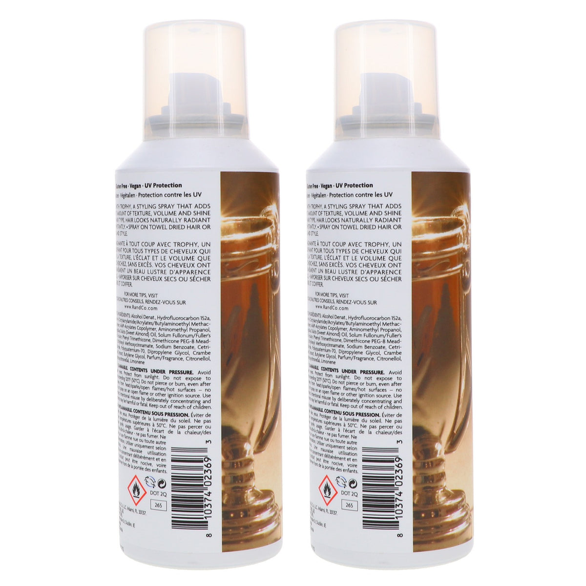 Hair Texturizing & Shine Spray - 6 oz 2-Pack for Volume & Flexible Hold