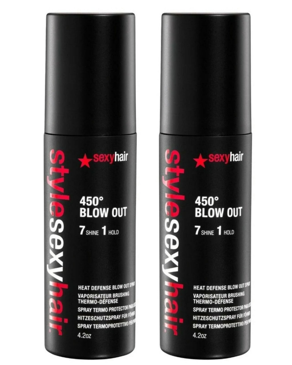 Heat Protectant Spray for Blow Drying - Shine & Hold, 2 Pack