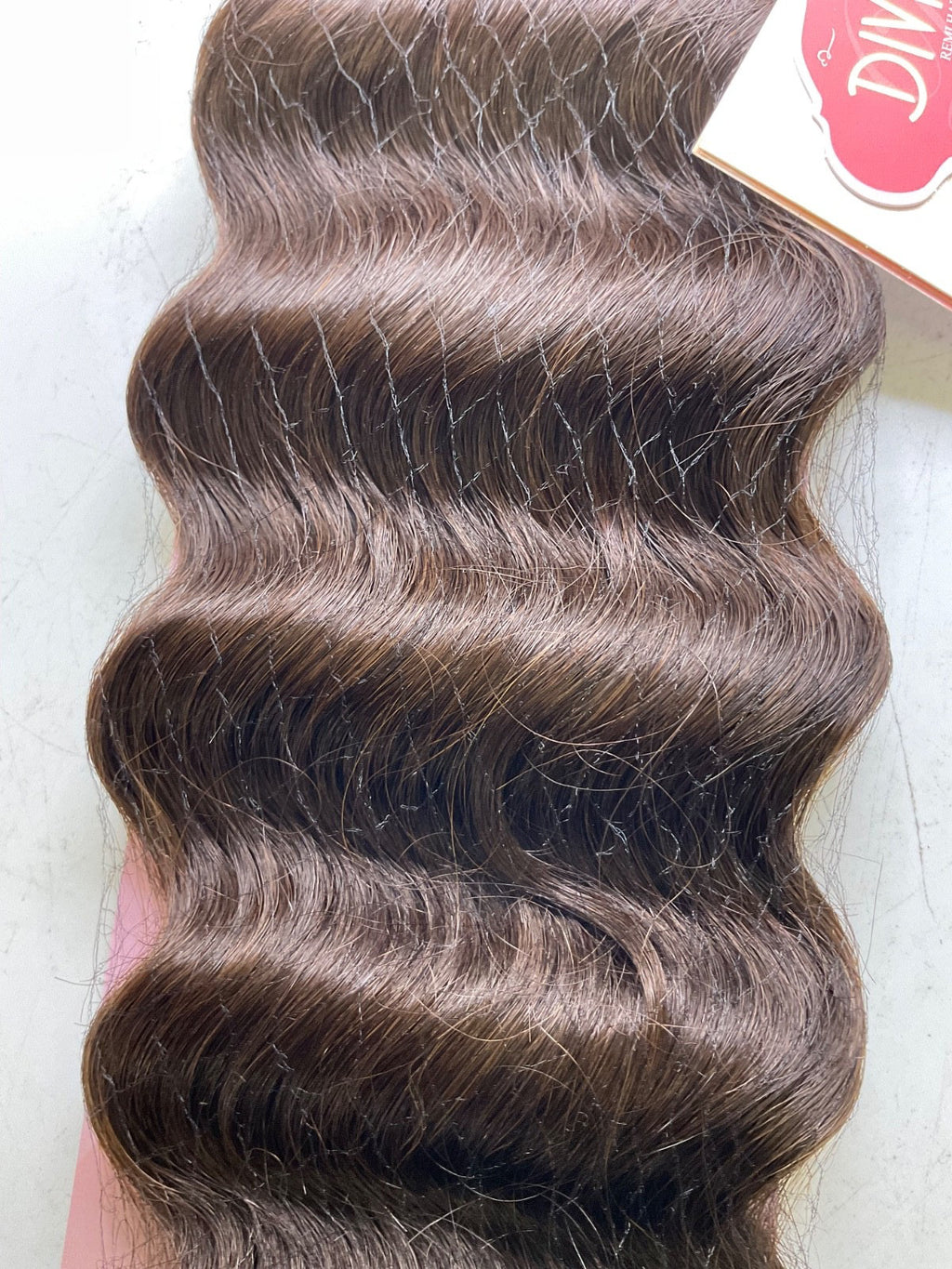 European Deep Virgin Hair Extensions 12 Inch - Natural Black 2