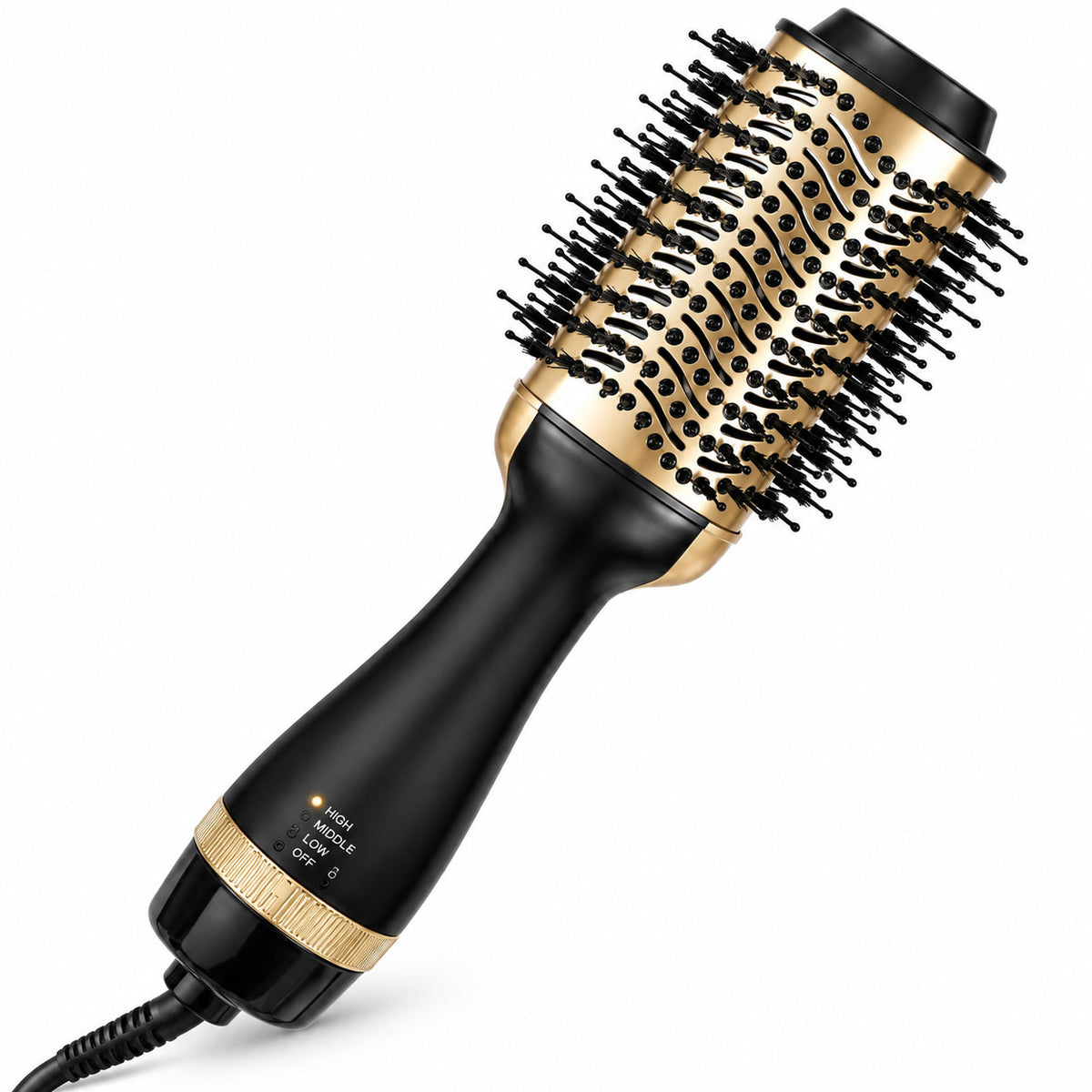 4-in-1 Hot Air Brush Hair Dryer Volumizer Styler - Ceramic Oval 1000W