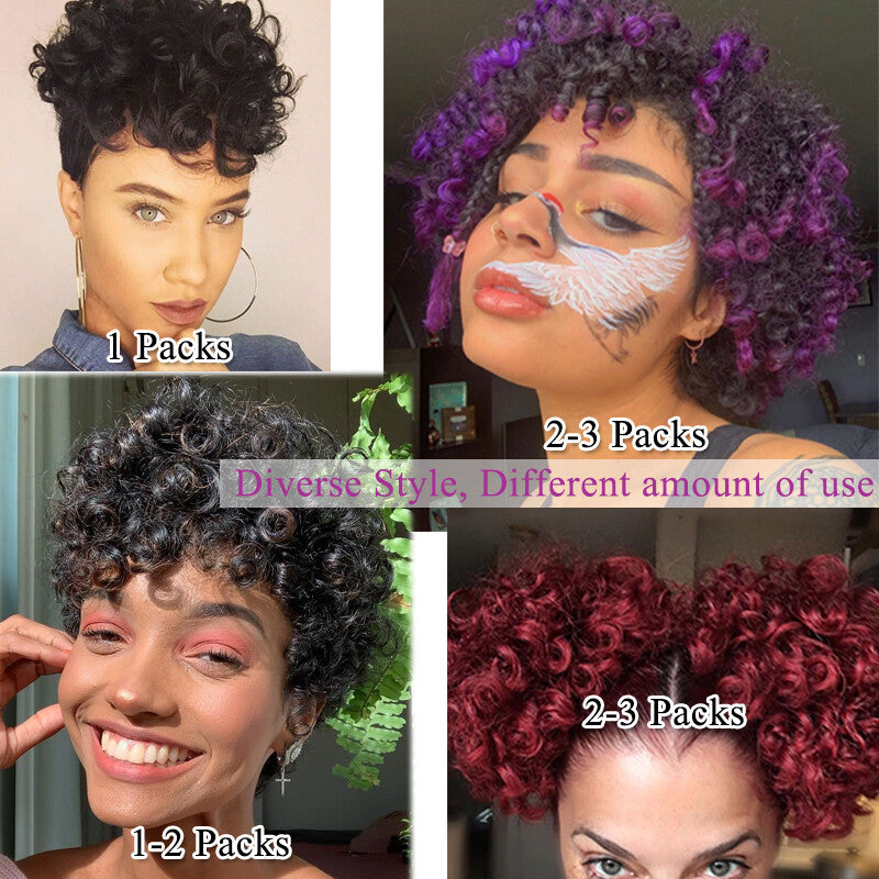 Natural Short Jamaican Bounce Crochet Hair Extensions Spring Braid