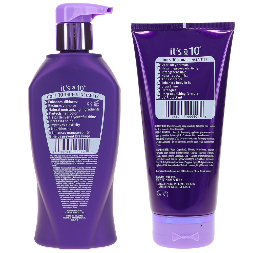 Silk Express Hair Shampoo & Conditioner Set - 10 oz & 5 oz Combo Pack