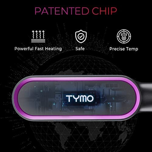 Hot Comb Hair Straightener Brush for Women, Fast Heating Frizz Control