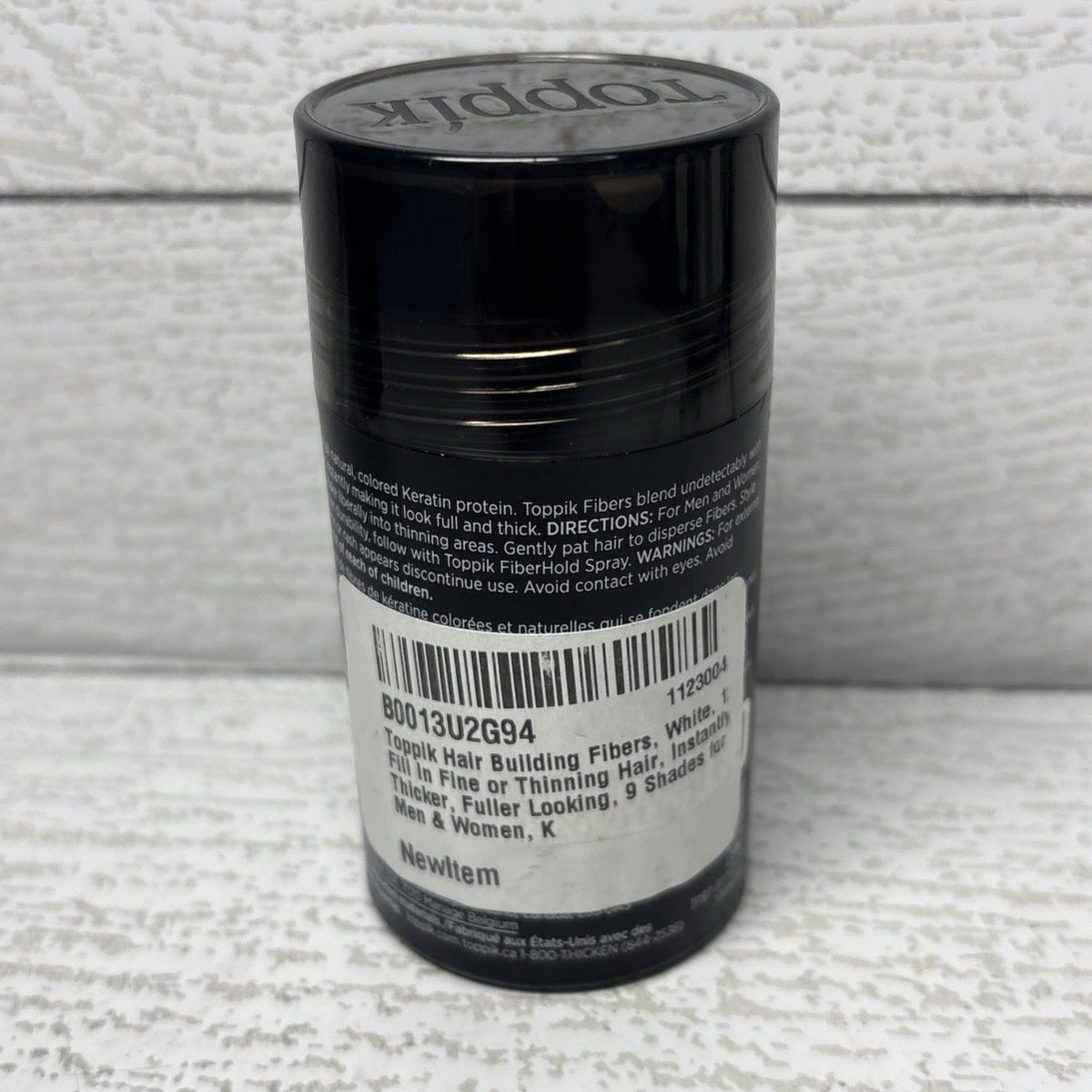 Hair Building Fibers for Thinning Hair - White, 12g