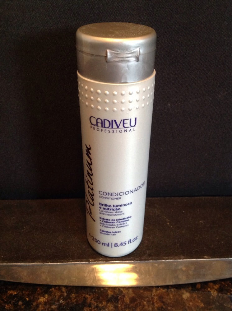 Cadiveu Platinum Conditioner for Blonde Hair 250ml - Nourishing & Tone Neutralizing