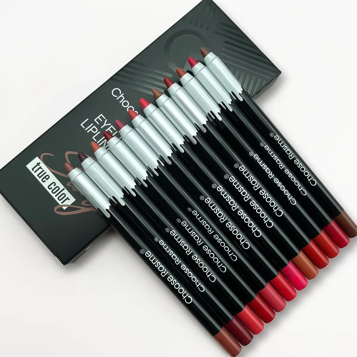 12 Color Matte Lip Liner Set Waterproof Long Lasting Lipstick Pencils