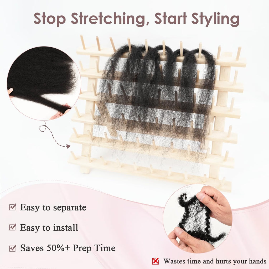Pre-Stretched Afro Kinky Yaki Human Hair Extensions 12 Inch 150g