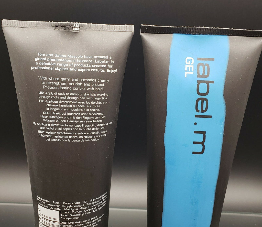 Lot of 2 Professional Hair Gel London for Stylists 250ml