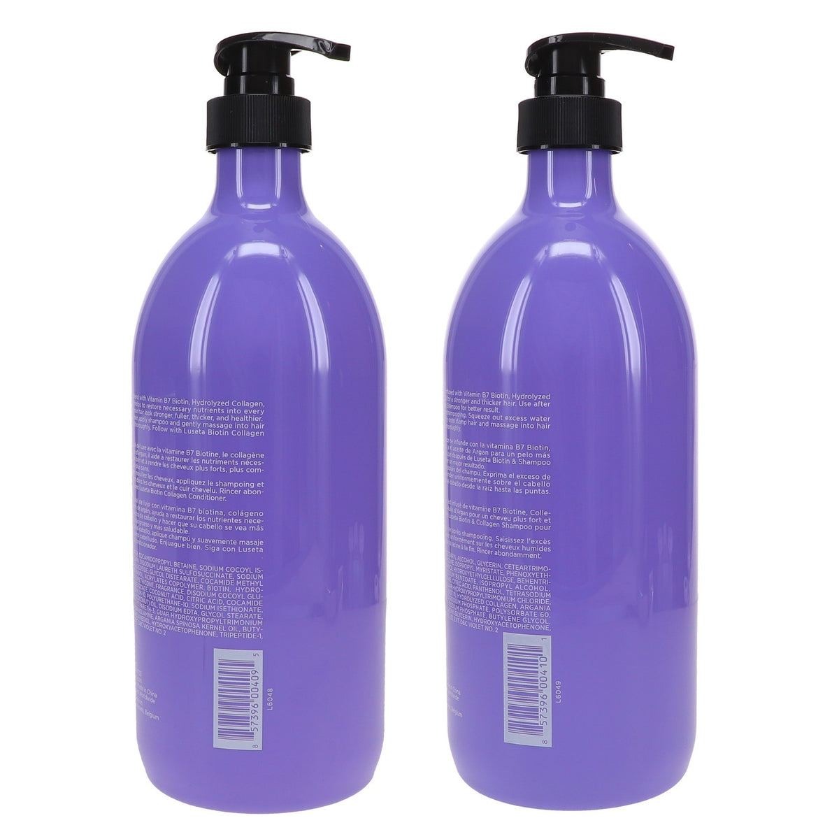 Biotin Collagen Shampoo & Conditioner Set 33.8 oz - Volumizing Hair Care Combo