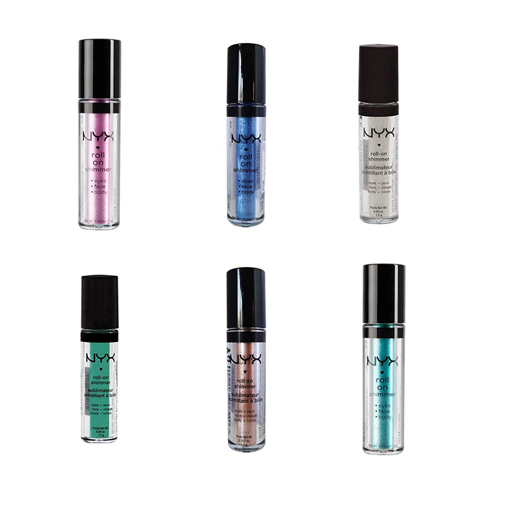 Eye Shimmer Roll On - Multiple Shades for Face & Body, Glitter Makeup