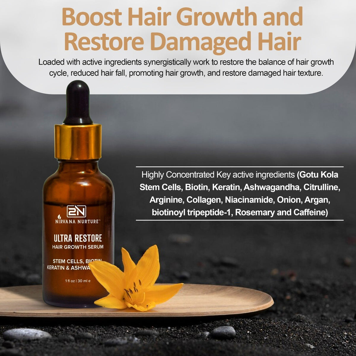 Hair Growth Serum for Thinning Hair & Hair Loss Reduction - 2N Ultra Restore