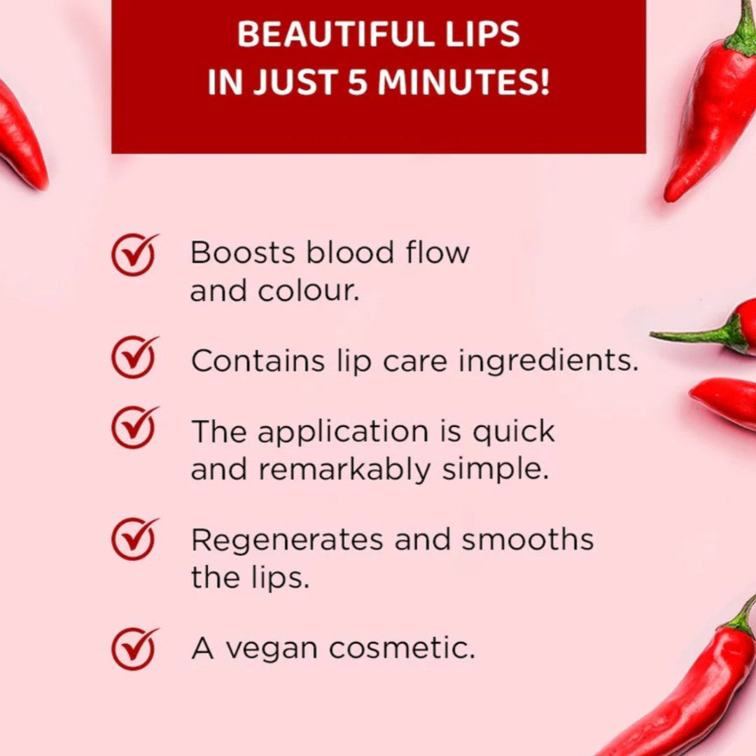 Lip Plumper Gloss with Natural Flavors - Bee Venom, Chili, Chocolate