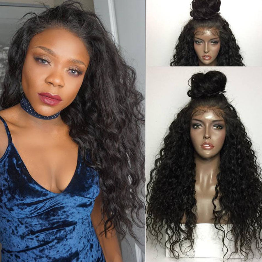 Synthetic Lace Front Wigs for Black Women Loose Curly Wave Heat Resistant Synthetic Hair