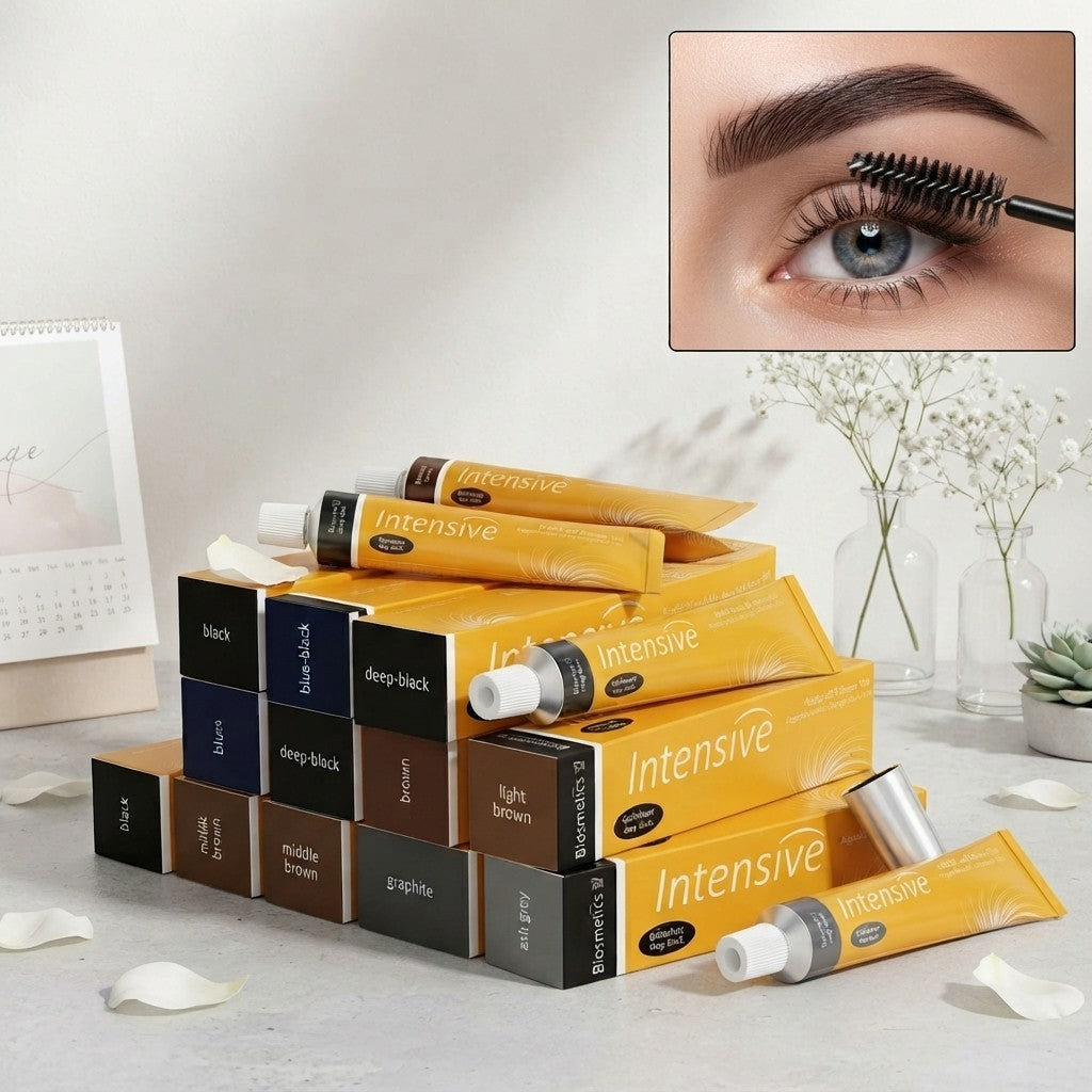 Eyelash & Eyebrow Tint Dye Set 20ml All Shades for Lash & Brow Coloring